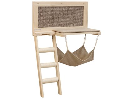 Škrabadlo pro kočky odpočívadlo pro kočku Timber, nástěnné, 58 x 89 cm