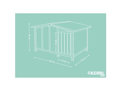 8146 bouda pro psa overview drevena s pruhlednou stenou 134 x 92 x 82 cm