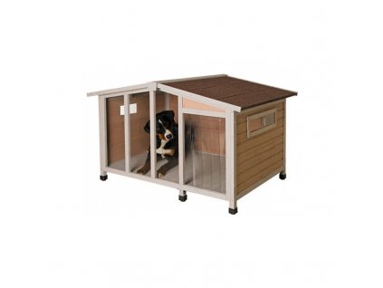 8146 bouda pro psa overview drevena s pruhlednou stenou 134 x 92 x 82 cm