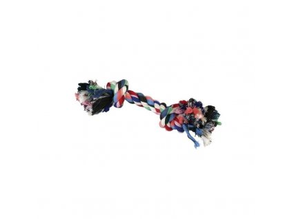 8368 1 hracka pro psy bavlnena 2x uzel barevny 26 cm