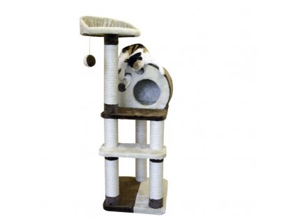 8539 skrabadlo pro kocky planet x kocici domek hneda bezova