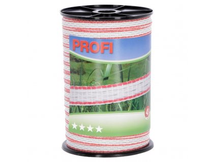 872 paska profi pro el ohradnik 12 mm x 200 m 4x tricond 0 3 mm bilo cervena