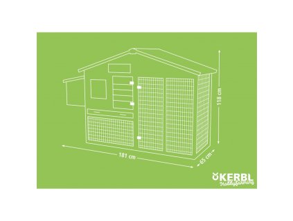 893 4 kurnik pro slepice bonny s vybehem 181 x 65 x 118 cm
