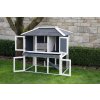KERBL Králíkárna s výběhem VILLA kotec pro králíky a jiné hlodavce, 118 x 68 x 118 cm(10)