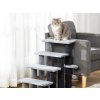 Schůdky pro psy a kočky PAWHUT D06-093, bílé, 60x40x64 cm