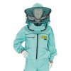 bunda s kloboukem zapinani na zip tyrkysova