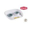 miska plastova pro psy a kocky dvojita 1x 300 ml a 1x 250 ml