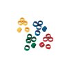 7726 krouzky na slepice spiralove 4 barvy 12 mm 100 ks