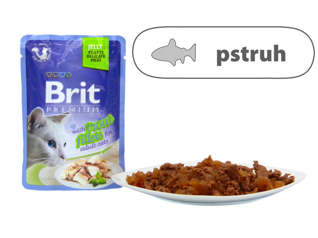 Brit Premium Cat Delicate Fillets in Jelly with Trout 85 g