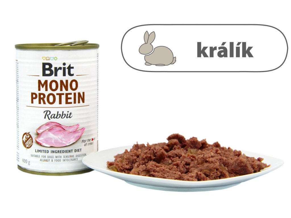 Brit Mono Protein Rabbit štítek