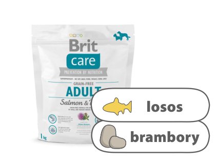 Brit Care Grain-free Adult Salmon & Potato 1 kg