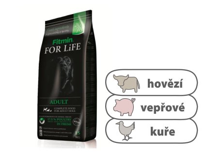 Fitmin For Life Adult kompletní krmivo pro psy 15 kg