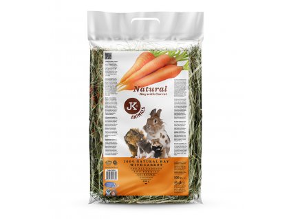 34024 jk animals seno natural hay with carrot 0 5 kg 1