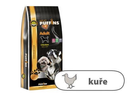 Puffins Adult Chicken, Lamb & Tuna 15 kg