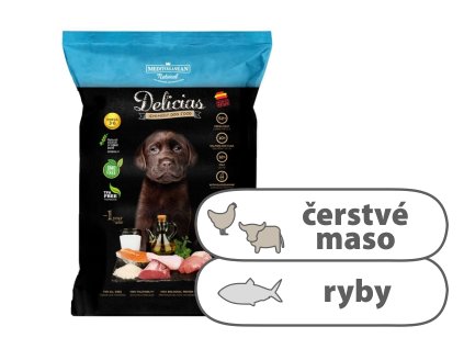 Delicias Puppy Adult Soft — poloměkké krmivo 800 g