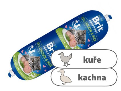 Brit Premium Sausage CAT Chicken & Duck 180 g