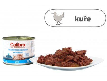 Calibra Cat konz. Adult kuře a kuřecí srdíčka 200 g
