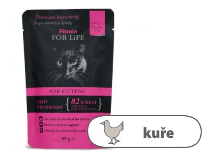 Fitmin For Life Kuřecí kapsička pro koťata 85 g