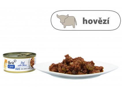 Brit Care Cat Beef Paté with Olives 70 g