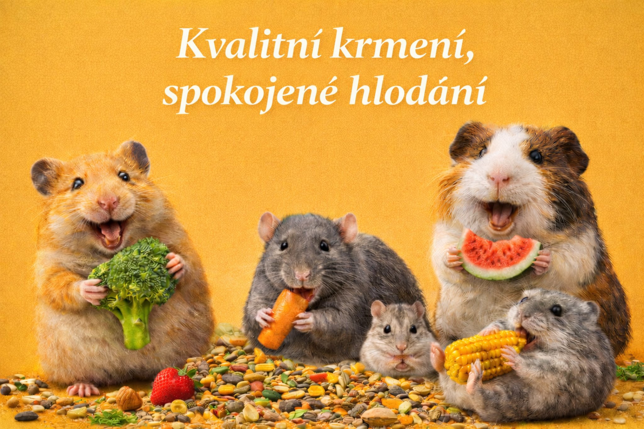 Kvalitní krmení, spokojené hlodání