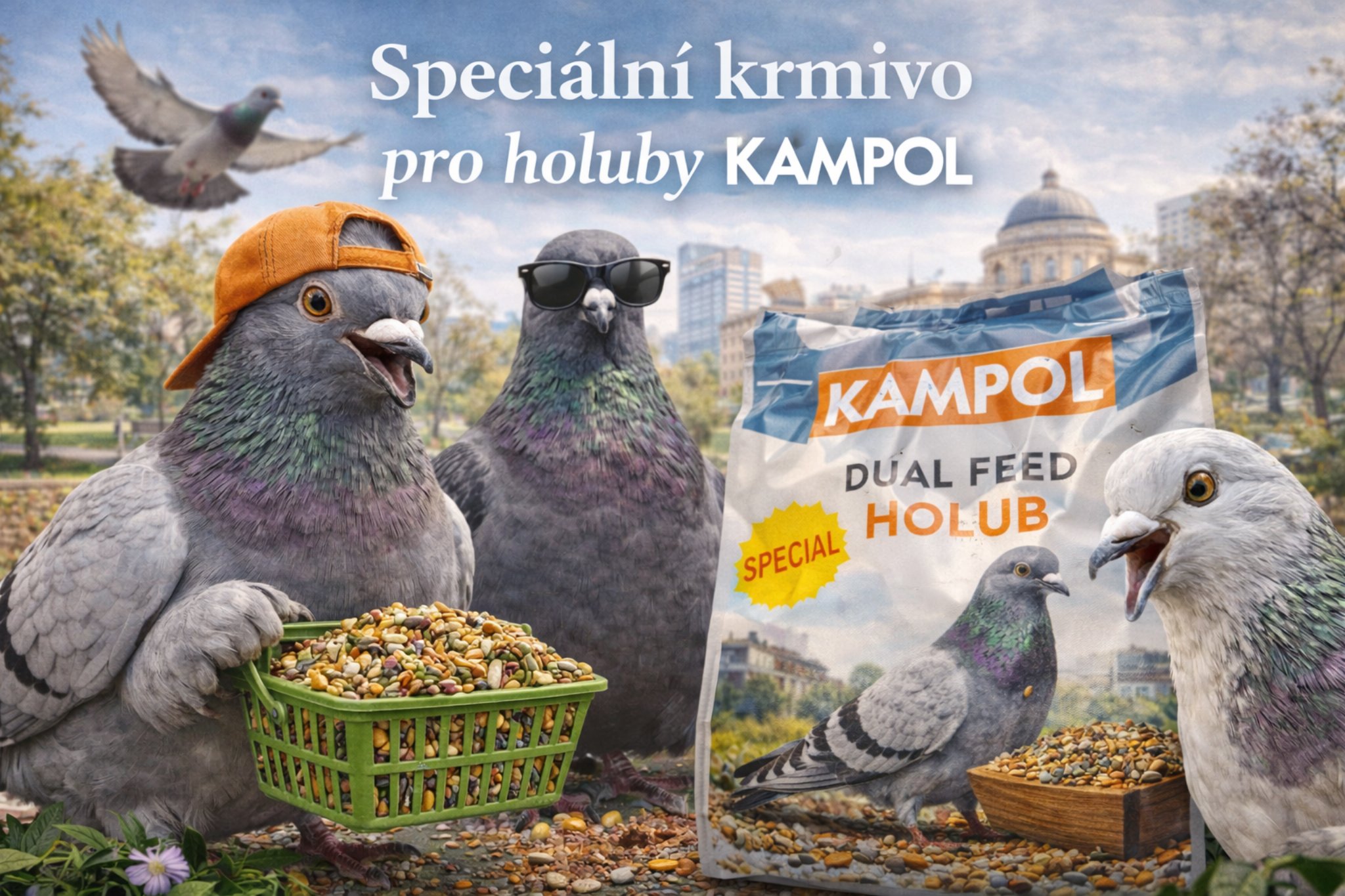 Speciální krmivo pro holuby KAMPOL