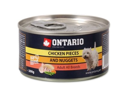 can kuřecí kousky a nugetky