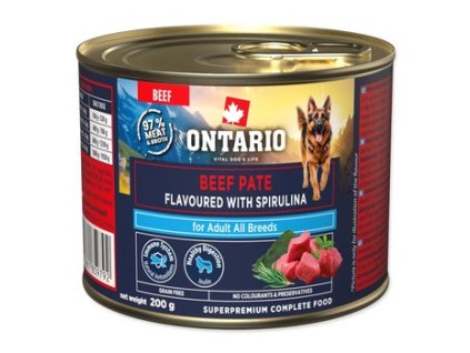 hovězí pate spirulína can