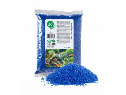 Barevný dekorační štěrk modrý, 0,5 kg