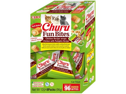 Churu Cat BOX Fun Bites Chicken wraps Chick&Pumpk8x12g