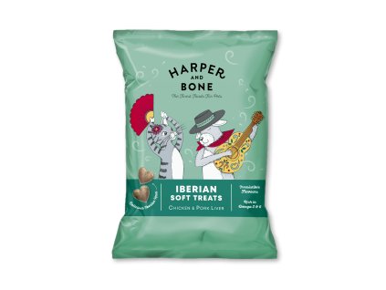 H&B Cats & Dogs Iberian Soft Treats Kuřecí & Vepřové 90g