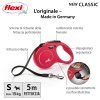 Vodítko FLEXI Classic New S pásek 5m/15kg červená