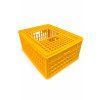 Žlutá plastová přepravka s mřížkou
