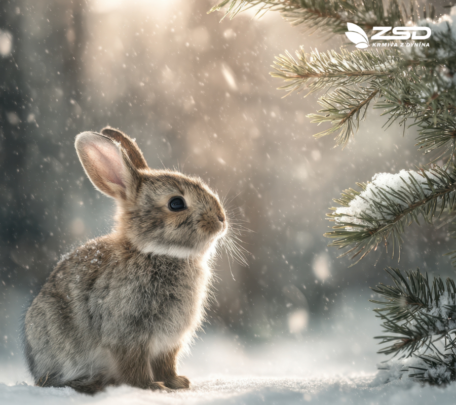 Zimní péče o králíky