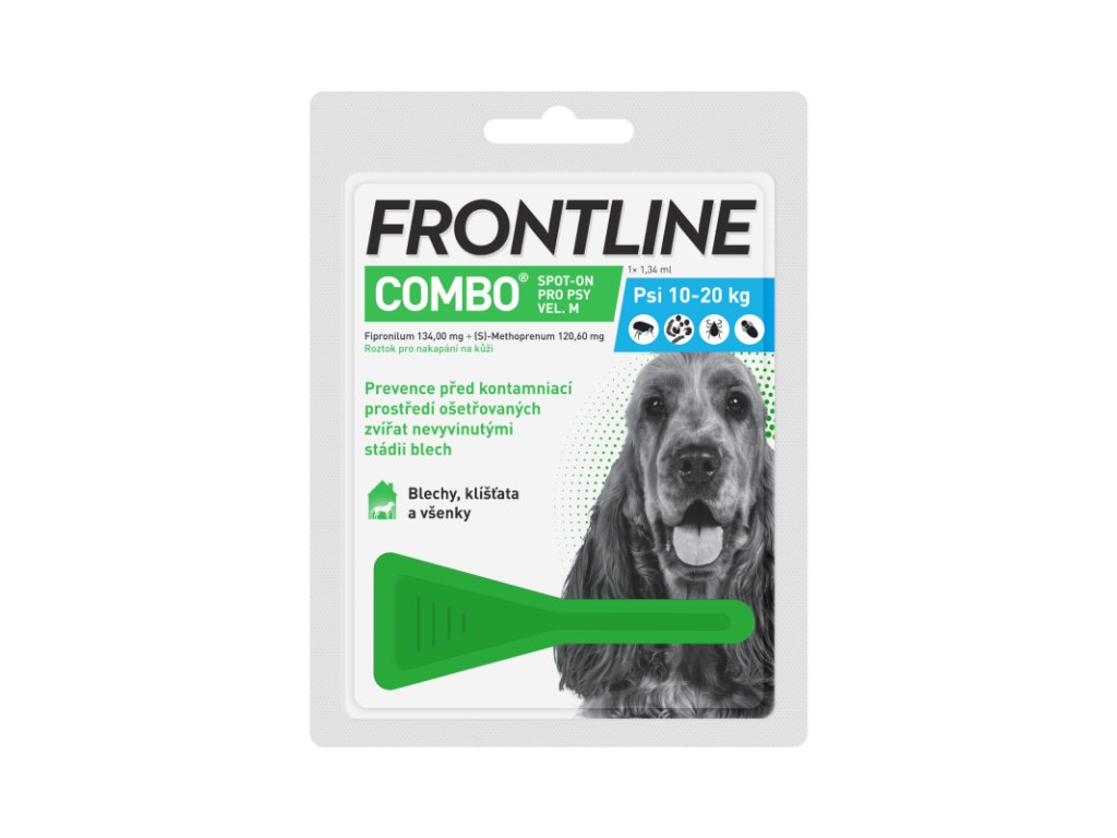 FRONTLINE COMBO spot-on pro psy M (10-20 kg) - 1x1,34ml
