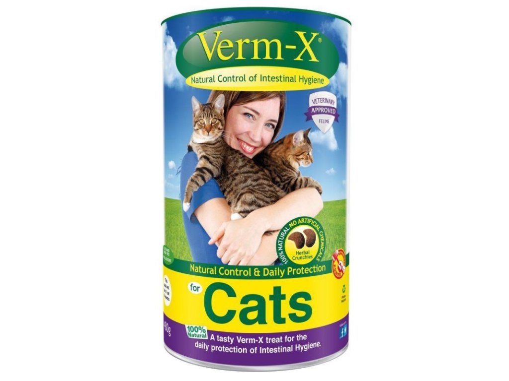 Verm-X, odčervovací pamlsek pro kočky 60g