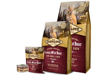 Carnilove Cat Lamb & Wild Boar Adult Sterilised