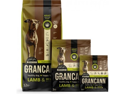 GRANCANN Lamb & Hemp seeds Adult medium & large breeds