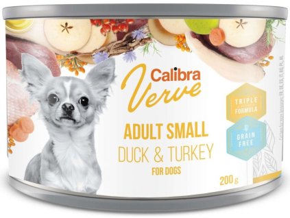 Calibra Dog Verve GF Adult Small Duck&Turkey 200g