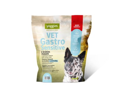 2kg yoggies vet gastro sensitive s krutim masem minigranule lisovane za studena s probiotiky