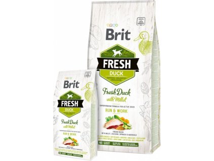 BRIT FRESH Duck with Millet Adult Run & Work