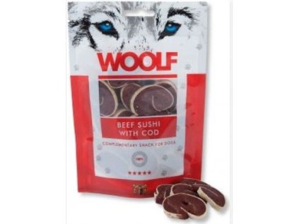 WOOLF Beef Sushi with Cod 100g