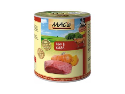 MACs Dog HOVĚZÍ a DÝNĚ 800g