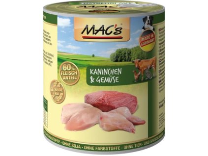 MACs Dog KRÁLÍK a ZELENINA 800g