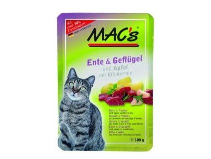 MACs Cat KACHNA, DRŮBEŽ a JABLKO 100g