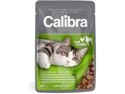 Calibra Cat kapsa jehněčí a drůbeží v omáčce 100g