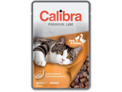 Calibra Cat kapsa Premium Adult Duck & Chicken 100g