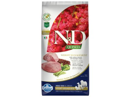 N&D GF Quinoa DOG Weight Management Lamb & Broccoli