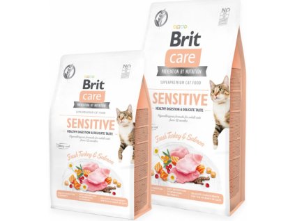 Brit Care Cat Grain-Free SENSITIVE HEALTHY DIGESTION AND DELICATE TASTE