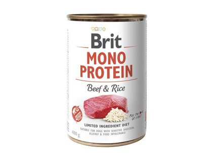Brit Monoprotein BEEF & RICE 400g