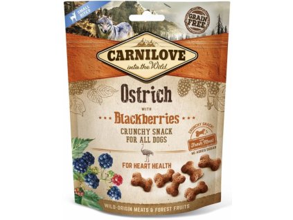 Carnilove Dog Crunchy Snack Ostrich&Blackberries 200g